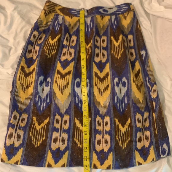 Tory Burch Jemima Ikat Print Skiry  Size 4 - Picture 10 of 14